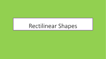 Area - rectilinear shapes
