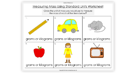 Measuring Mass Using Standard Units