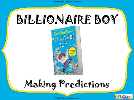 Billionaire Boy - Lesson 8 - Making Predictions PowerPoint