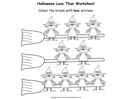 Halloween Take Away - Worksheet