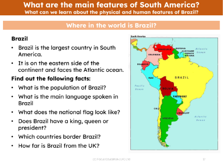 Where in the world is Brazil?