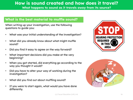 What is the best material to muffle sound - Prompt sheet