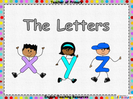 The Letters X Y and Z - PowerPoint