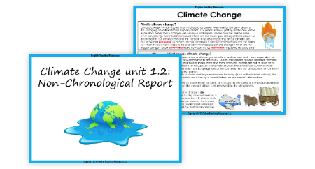 Climate Change - Unit 2 - Non-Chronological Report