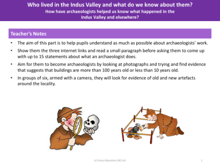 Teacher's Notes - Indus Valley - Year 4