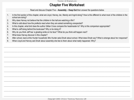 Lesson 4 - Building Tension Worksheets