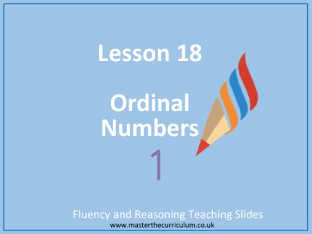Place value within 10 - Ordinal numbers - Presentation