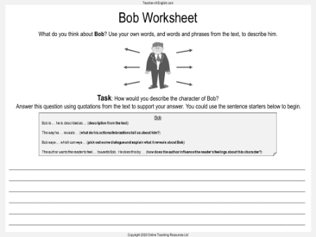 Bob Worksheet