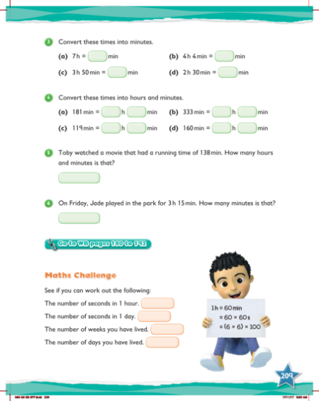 Max Maths, Year 6, Practice, Time review (2)