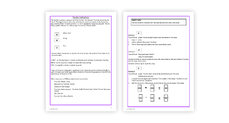 Add and subtract fractions with the same denominator