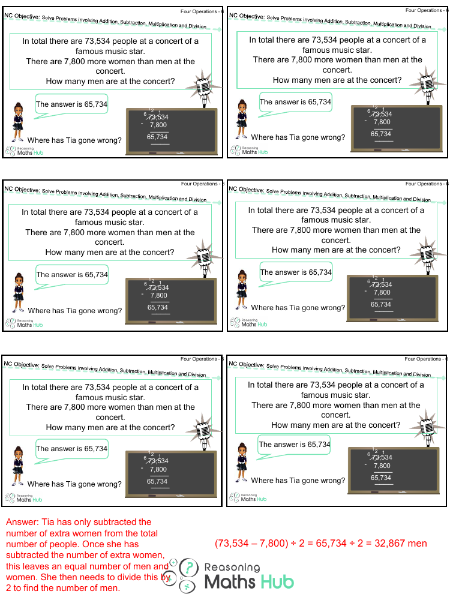 Solve Problems Involving Addition, Subtraction, Multiplication and Division 4 - Reasoning
