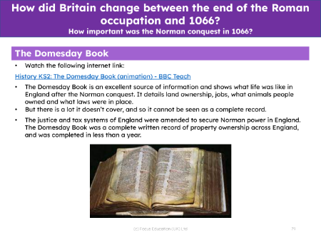 The Domesday book
