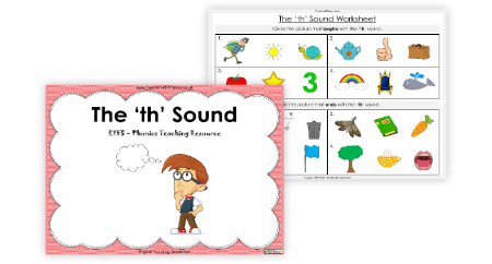 The 'th' Sound - Phonics Teaching PowerPoint Lesson withs