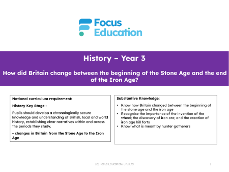 Long-term overview - Stone Age - 2nd Grade