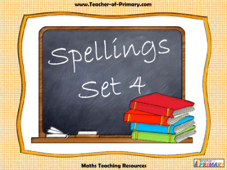 Spellings - Set 4 PowerPoint