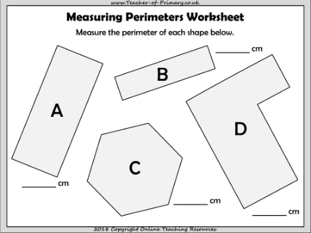 Perimeter - Worksheet