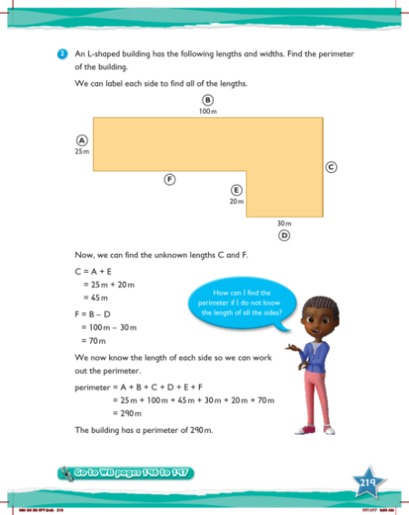 Max Maths, Year 6, Learn together, Review of perimeter and area (2)