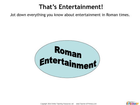 Roman Entertainment - Worksheet