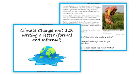 Climate Change - Unit 3 - Letter Writing - Formal and Informal