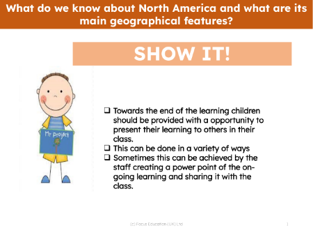 Show it! Group presentation - North America - 5th Grade