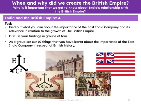 Research task - The East India Trading company