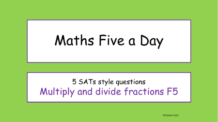 FDP - Multiply and divide fractions