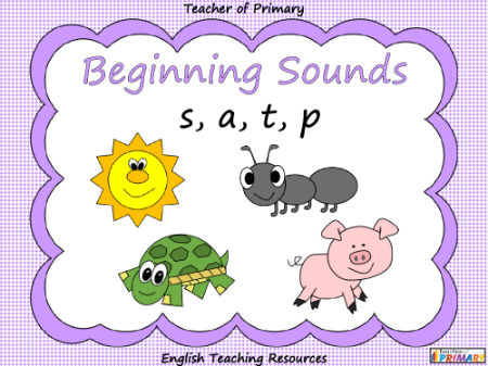 Beginning Sounds - s, a, t, p - PowerPoint