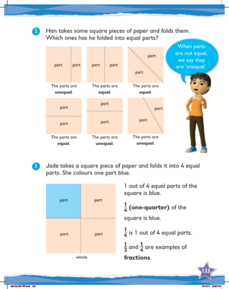 Learn together, Unit fractions (2)