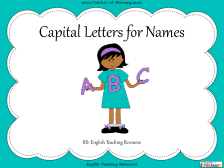 Capital Letters for Names - PowerPoint