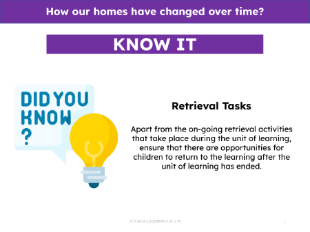 Know it! - Homes over time - 2nd Grade