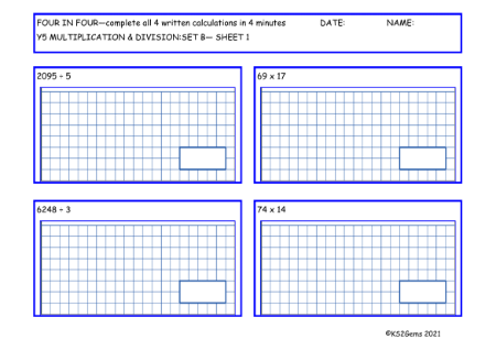 Multiplication and Division Set B