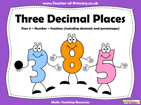 Three Decimal Places - PowerPoint