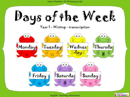 Days of the Week - PowerPoint