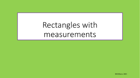 Perimeter - rectangles with measurements