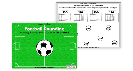 Football Rounding - Rounding Numbers to the Nearest 10, 100 and 1000