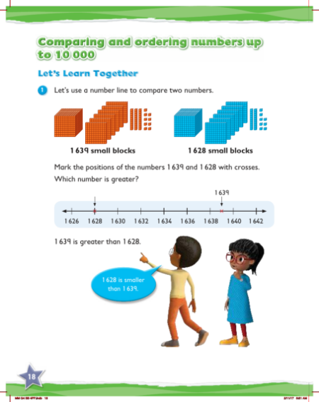 Learn together, Comparing and ordering numbers up to 10000 (1)