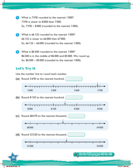 Max Maths, Year 6, Try it, Rounding numbers