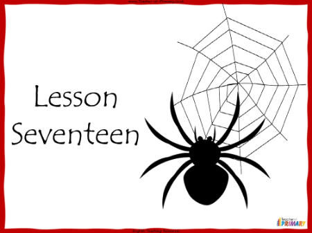 Cirque Du Freak - Lesson 17 - Write your own chapter PowerPoint
