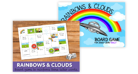 Rainbows & Clouds - A snakes and ladders game
