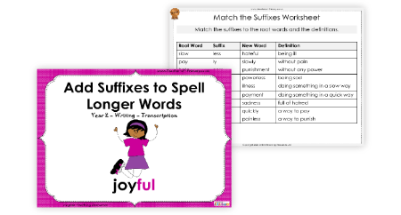 Add Suffixes to Spell Longer Words