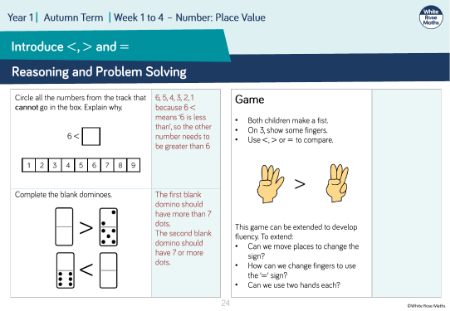 Introduce  and = symbols: Reasoning and Problem Solving