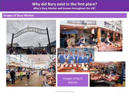 Images of Bury Market - History of Bury - Year 3
