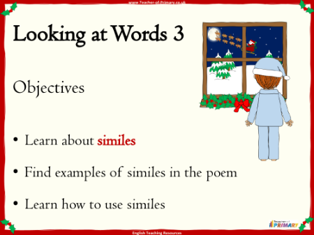 Twas the Night Before Christmas - Lesson 4 - PowerPoint