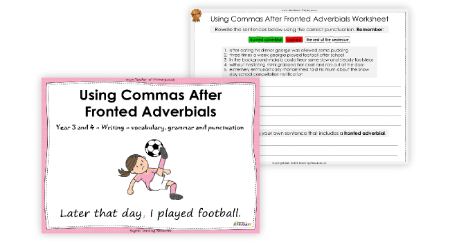Using Commas After Fronted Adverbials