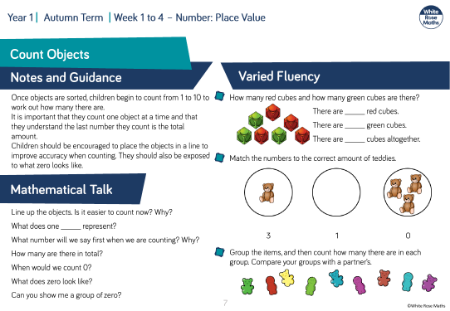 Count objects: Varied Fluency
