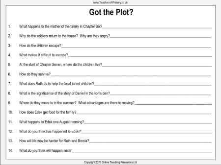 Got the Plot Worksheet