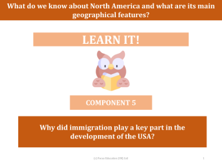 Why did immigration play a key part in the development of the USA? - Presentation