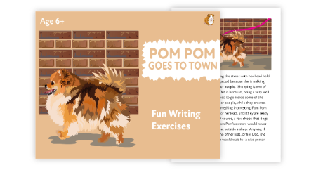 ‘Pom Pom Goes To Town’ A Fun Writing And Drawing Activity (4 years +)
