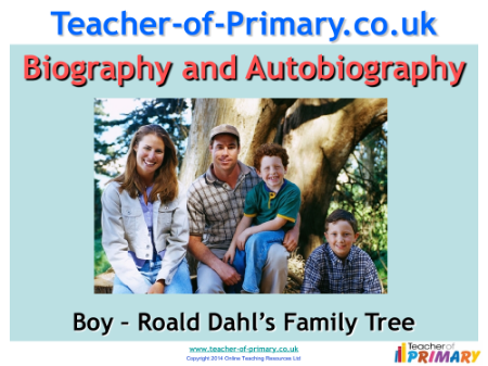 Roald Dahl Family Tree Powerpoint