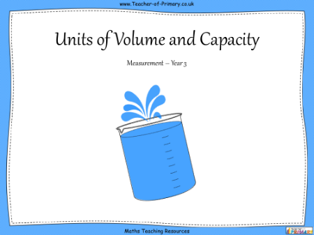 Units of Volume and Capacity - PowerPoint